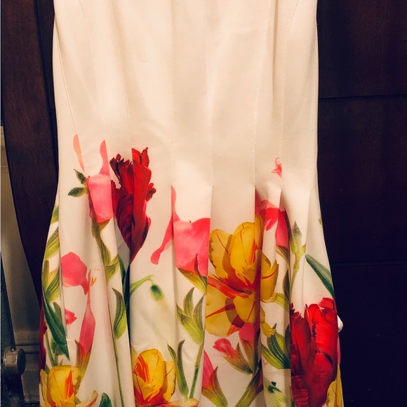 Calvin Klein Women's Floral Print Fit & Flare Dress - Picture 2 of 6